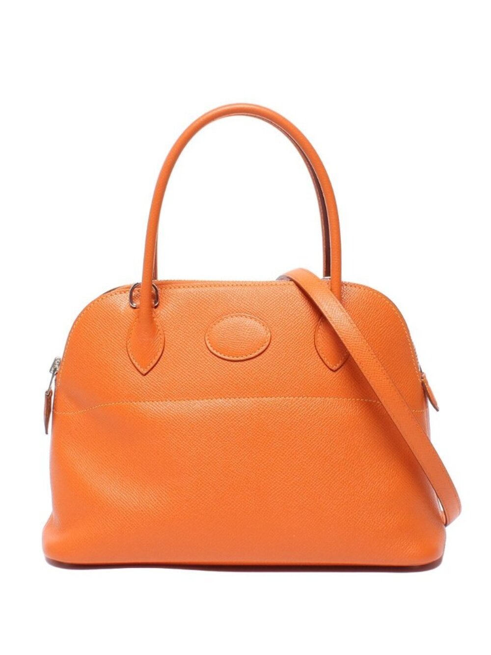 Hermes 2-Way Shoulder Bag Silver Veau Epsom Bolide 27